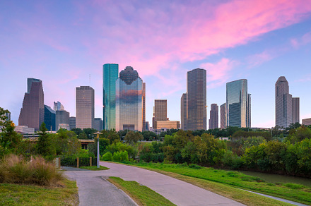 Downtown houston skyline in texas containing houston, texas, and skyline, an Architecture Photo by f11photo