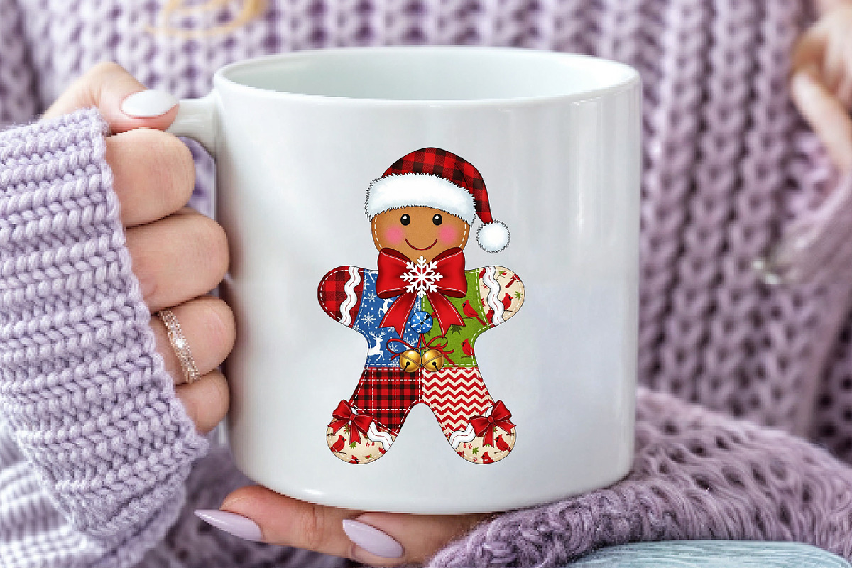 Christmas Gingerbread Man Patchwork, an Illustration by Dream Creation (Photo 5 of 5)
