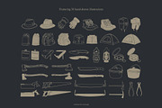 Hand Drawn Camping Illustrations, an Object Illustration by Seaquint (Thumbnail 2 of 5)