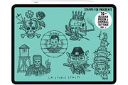 Bundle Prison&CriminalTattoos-Stamps, a Brush Add-On by LA Studio Sthlm (Thumbnail 2 of 13)