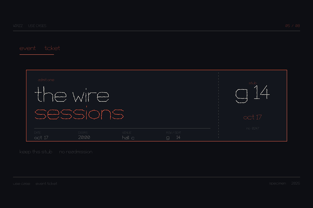 Wirzz — Constellation Display Typefa, a Handwritten Font by Lettra Studio (Photo 9 of 14)