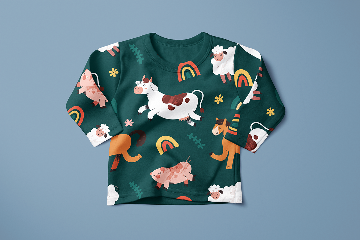 Farm animals cute illustrations, an Animal Illustration by Fave Brush (Photo 11 of 14)