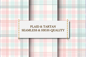 Pastel Tartan Plaid Seamless Pattern, a Pattern Graphic by wind mill
