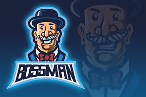 Retro Gentleman Esport Logo