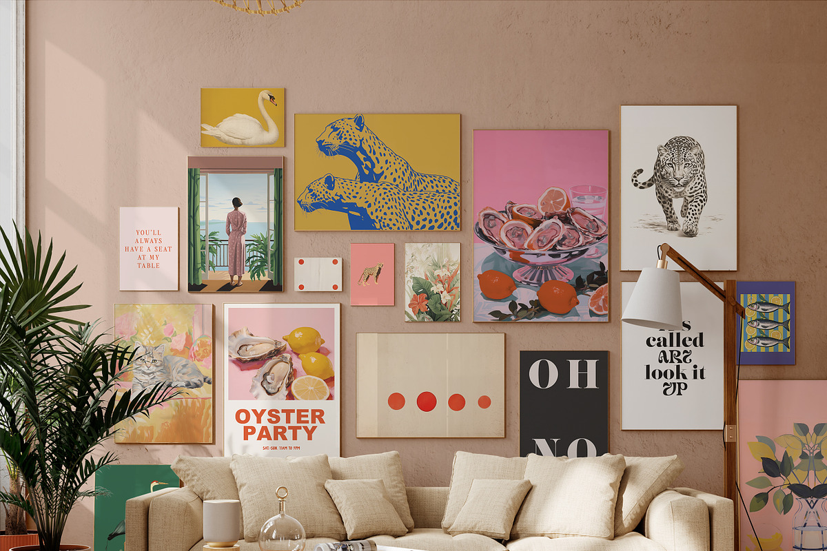 Modern Eclectic Maximalist Prints, a Background Graphic by Laras Wonderland (Photo 11 of 15)