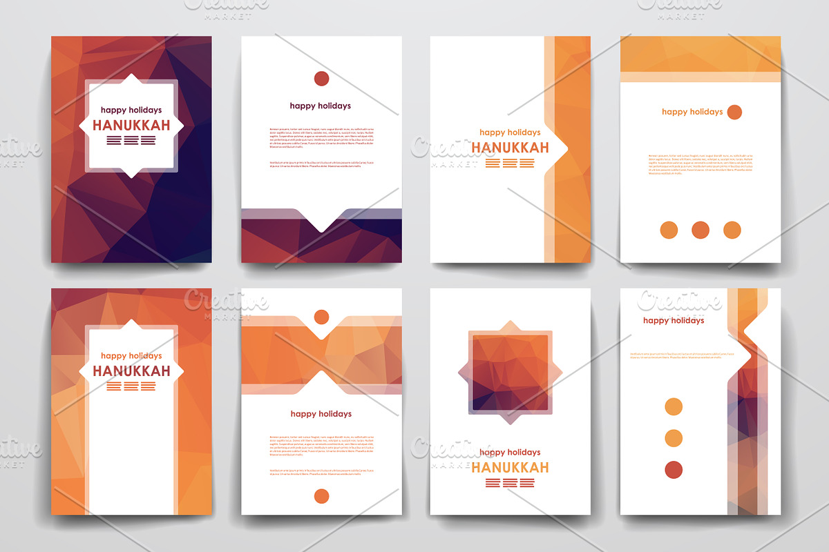 Hanukkah Set Of Brochure Templates, a Brochure Template by Palau (Photo 1 of 5)