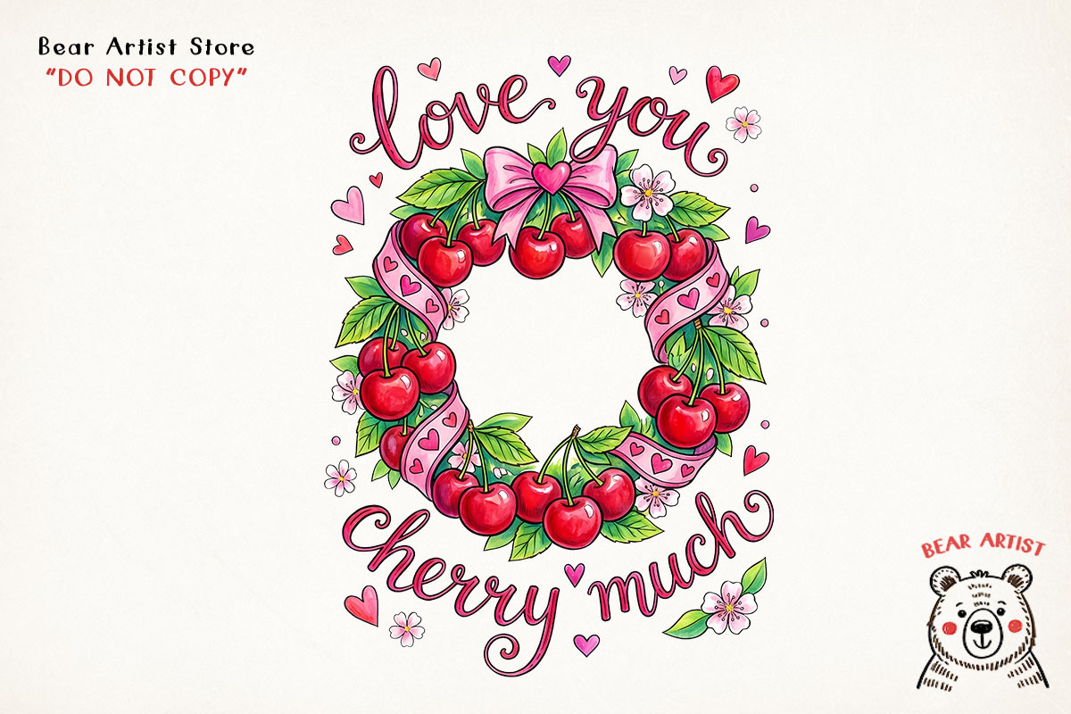 Valentine Love & Coffee Illustration, an Illustration by GlitterCraft (Photo 30 of 41)