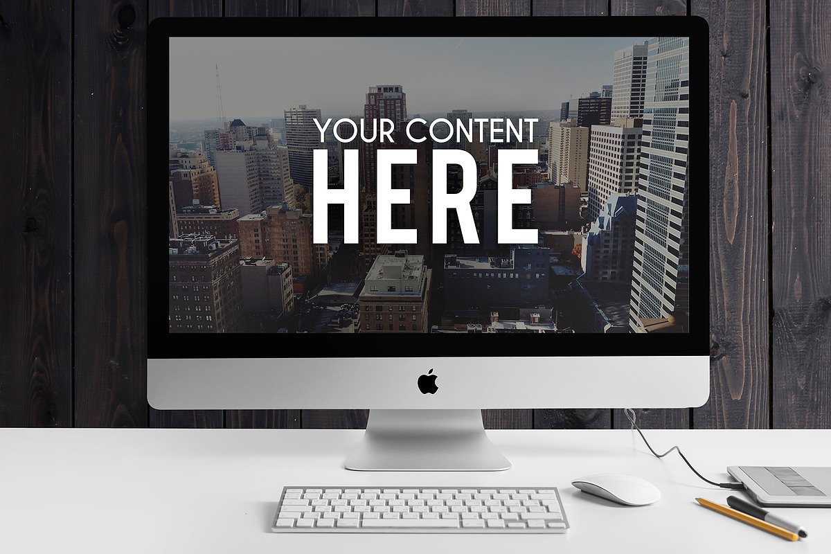 5 PSD APPLE SCREEN MOCKUPS, a Mac Mockup by Egor Shkolnikov (Photo 3 of 7)