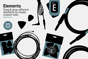 Guitar & Bass - Modern Graphics, an Object Illustration by illugrama (Thumbnail 8 of 24)