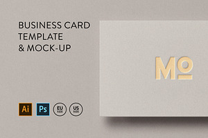 Business Card Mockup Template Logo