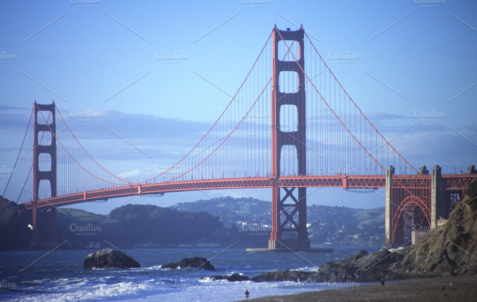 Hazy Golden Gate Bridge