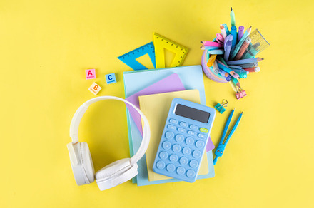 Back to school colorful background