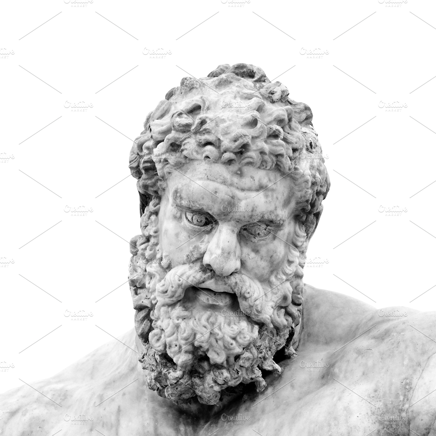Head of the Hercules sculpture, an Arts & Entertainment Photo by BOOCYS
