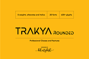 Trakya Rounded, a Sans Serif Font by BULENT YUKSEL (Thumbnail 1 of 11)