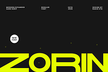 Zorin Modern Expanded Sans Serif
