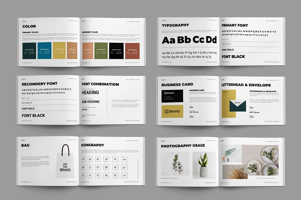 Brand Guidelines Landscape Layout, a Brochure Template by ContestDesign (Photo 2 of 2)