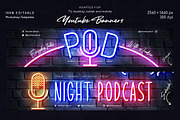 Neon Podcast YouTube Templates, a Social Media Template by Andrew Skoch Design (Thumbnail 4 of 8)