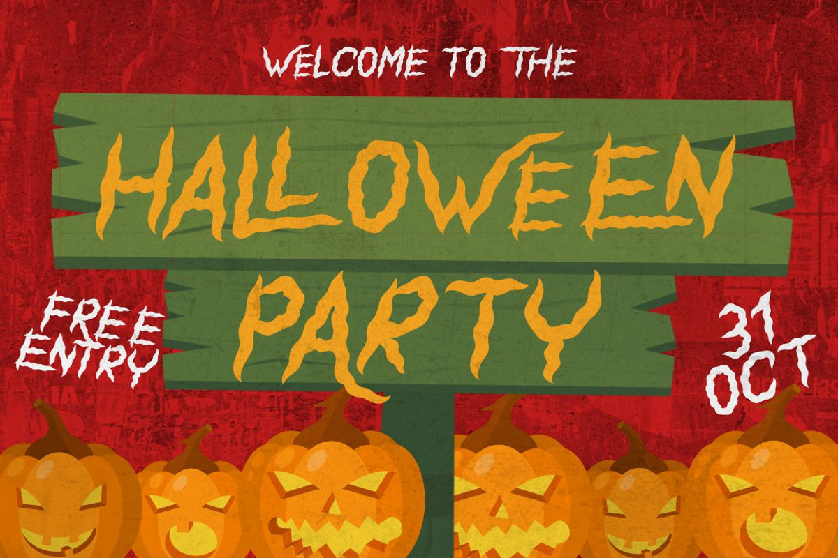 Shaky Halloween - Horror Display, a Font by PutraCetol Studio (Photo 8 of 11)