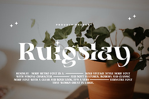 Ruigslay - Serif Retro Font