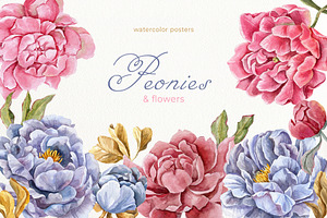Peonies and flowers