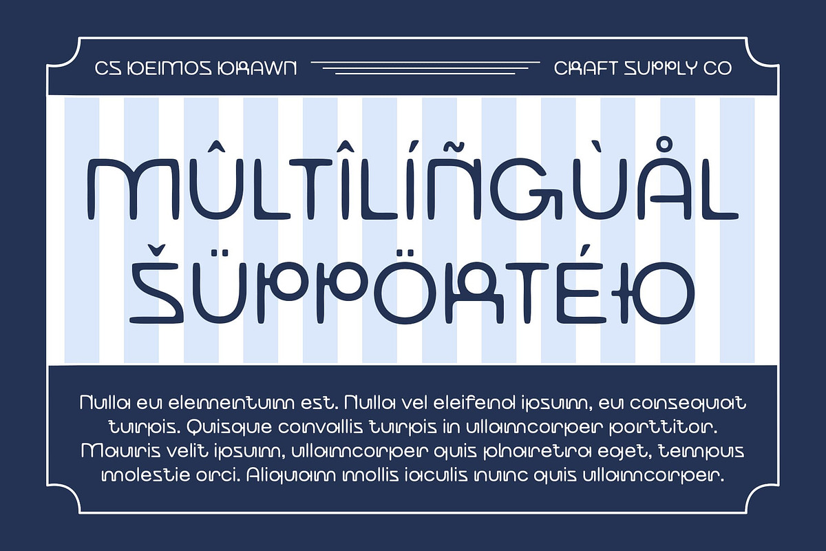 CS Deimos Drawn, a Sans Serif Font by Craft Supply Co. (Photo 5 of 8)