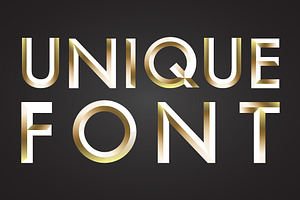 Unique letters and numbers