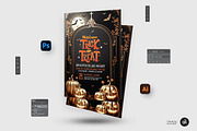Halloween Trick or trick Flyer, a Flyer Template by Aam360 (Thumbnail 2 of 3)