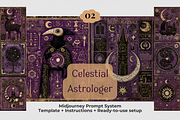 Midjourney Celestial Summer Edition, a Decorative Illustration by Print Haven Mochi Vintage (Thumbnail 3 of 6)