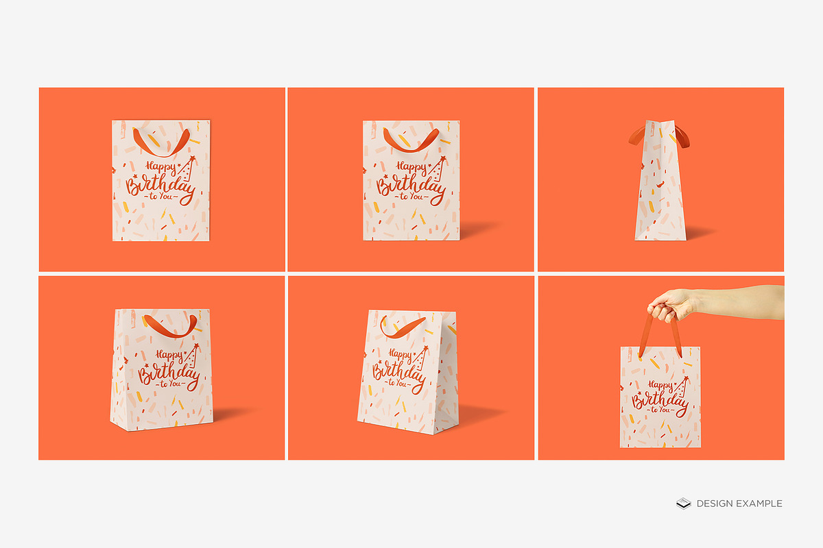 Cub Size Gift Bag Mock-up, a Print Template by Branda Keeps (Photo 5 of 17)