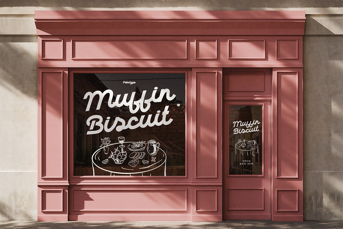 Daliot - Retro Script Display Font, a Script Font by Pekotype (Photo 11 of 14)