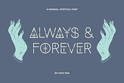 Always and Forever Font, a Sans Serif Font by Cosy Fox (Thumbnail 1 of 7)