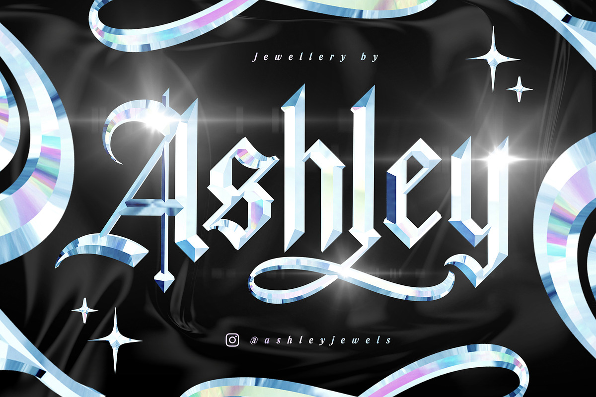 Wild Star 3D Blackletter Set, a Blackletter Font by Sam Parrett (Photo 10 of 10)