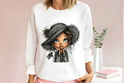 Whimsical 4th of July Girls Clipart, a Seasonal Illustration by Canvas Craft (Thumbnail 6 of 10)