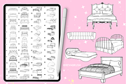 Procreate Interior Home brushes, a Brush Add-On by Revabrush (Thumbnail 5 of 8)