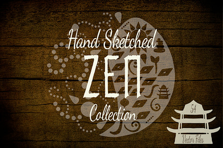 Hand Sketched ZEN Vectors & Template