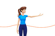 Jenny Cartoon 3D Character Promo Set, a Person Illustration by Oleg Ribar (Thumbnail 19 of 26)