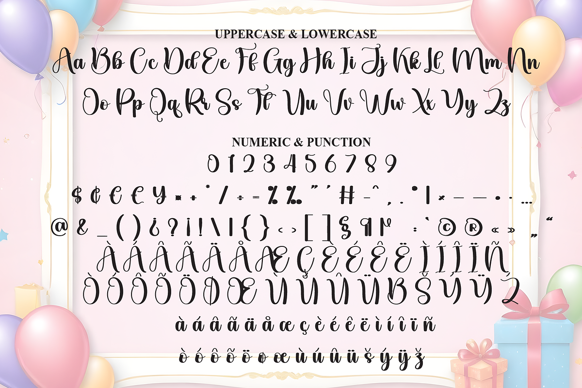 Birthday | Script Font, a Handwritten Font by Scratchones (Photo 7 of 9)