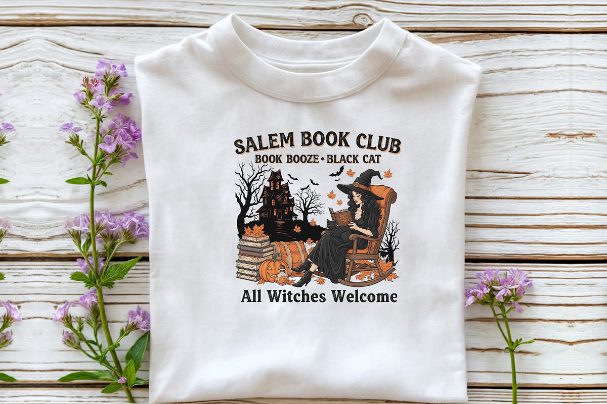 Halloween Fall Witch Salem Book Club, an Illustration by DreamCafeArt (Photo 3 of 7)