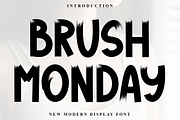 Brush Monday, a Script Font by InermediaSTUDIO (Thumbnail 1 of 8)