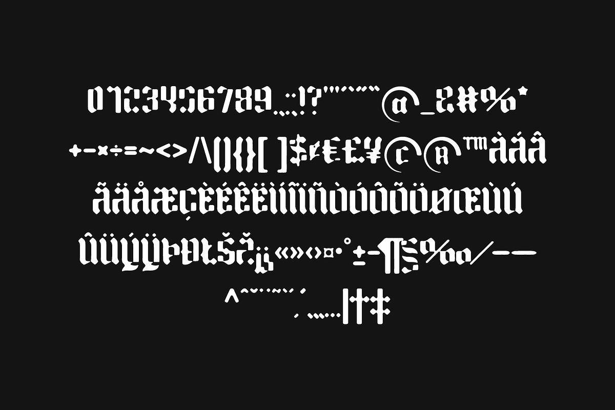 Unlucky, a Blackletter Font by Alberto Fontense (Photo 3 of 5)