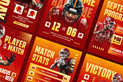 American Football Instagram Post, a Social Media Template by Annora Studio (Thumbnail 6 of 6)