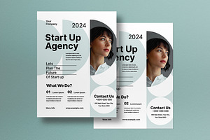 Minimalist Start Up Agency Flyer