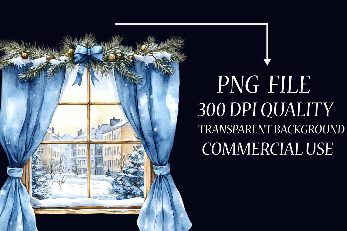 Gold and Blue Christmas Clipart, an Illustration by Libby Wishes (Photo 6 of 7)