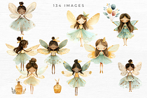 Fairy Garden Clipart, 134 PNG