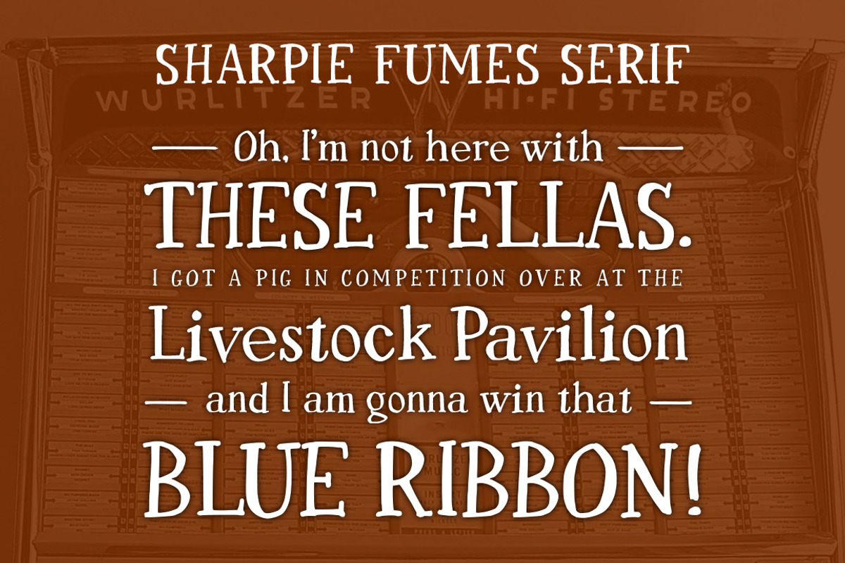 Sharpie Fumes Font Family preview 7