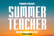 Summer Teacher - Condensed Font, a Sans Serif Font by Pian45 Studio (Thumbnail 1 of 13)
