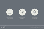 Wellness Holistic Boho Yoga Icons, an Outline Icon by CreativeWilderness (Thumbnail 5 of 10)