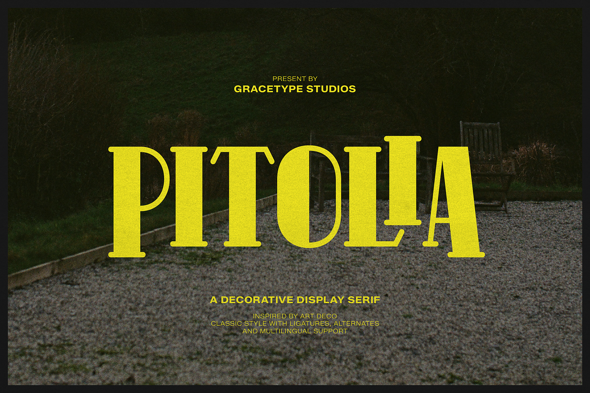 Pitolia | Decorative Display Serif, a Serif Font by gracetype_studio (Photo 1 of 12)