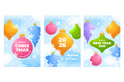 Christmas And New Year Templates Set, a Card Template by Vector beauty (Thumbnail 4 of 5)