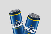 Realistic Slim Can Mock-up, a Print Template by Propex (Thumbnail 8 of 17)